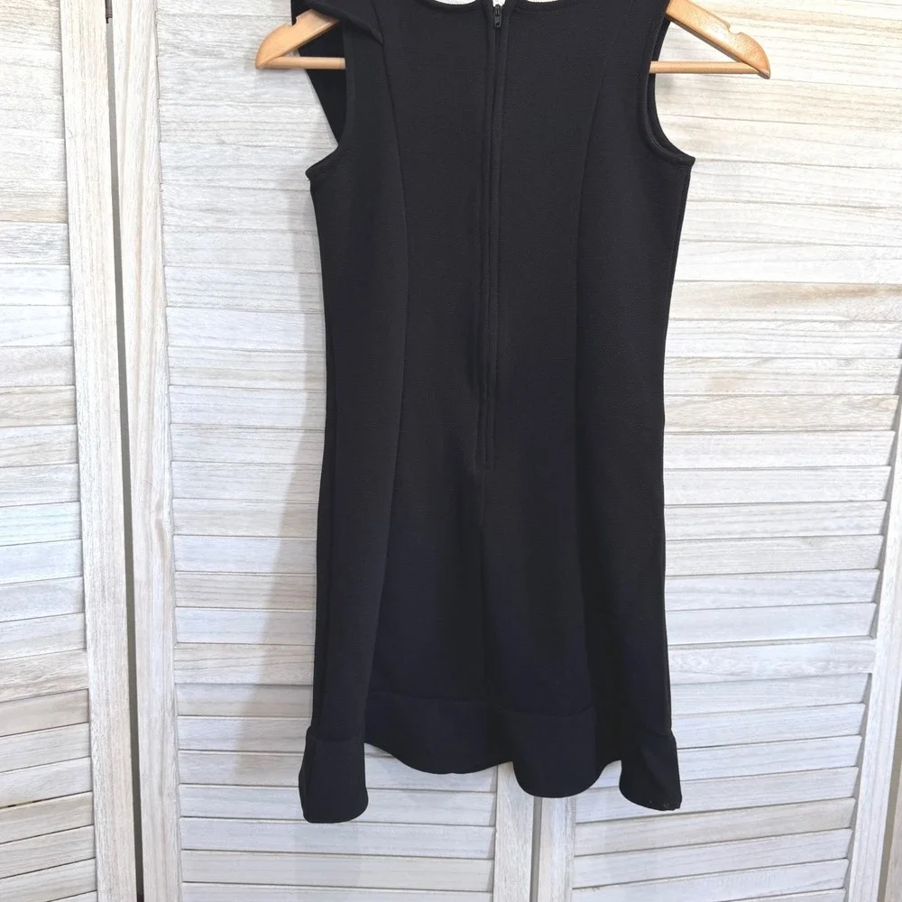 The Childrens Place Girl's Dress Black Sleeveless‎ Ruffle Front Formal Size 10